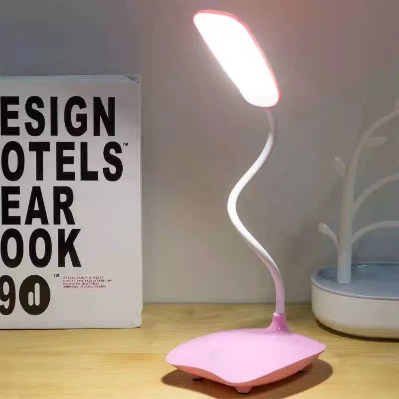 USB LED Desk Lamp - Foldable, Adjustable Brightness for Home & Office Use
