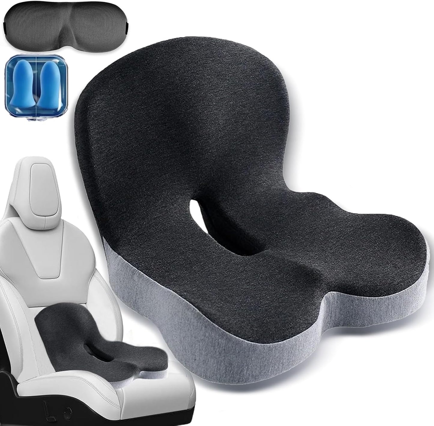 Memory Foam L-Shaped car Seat Cushion