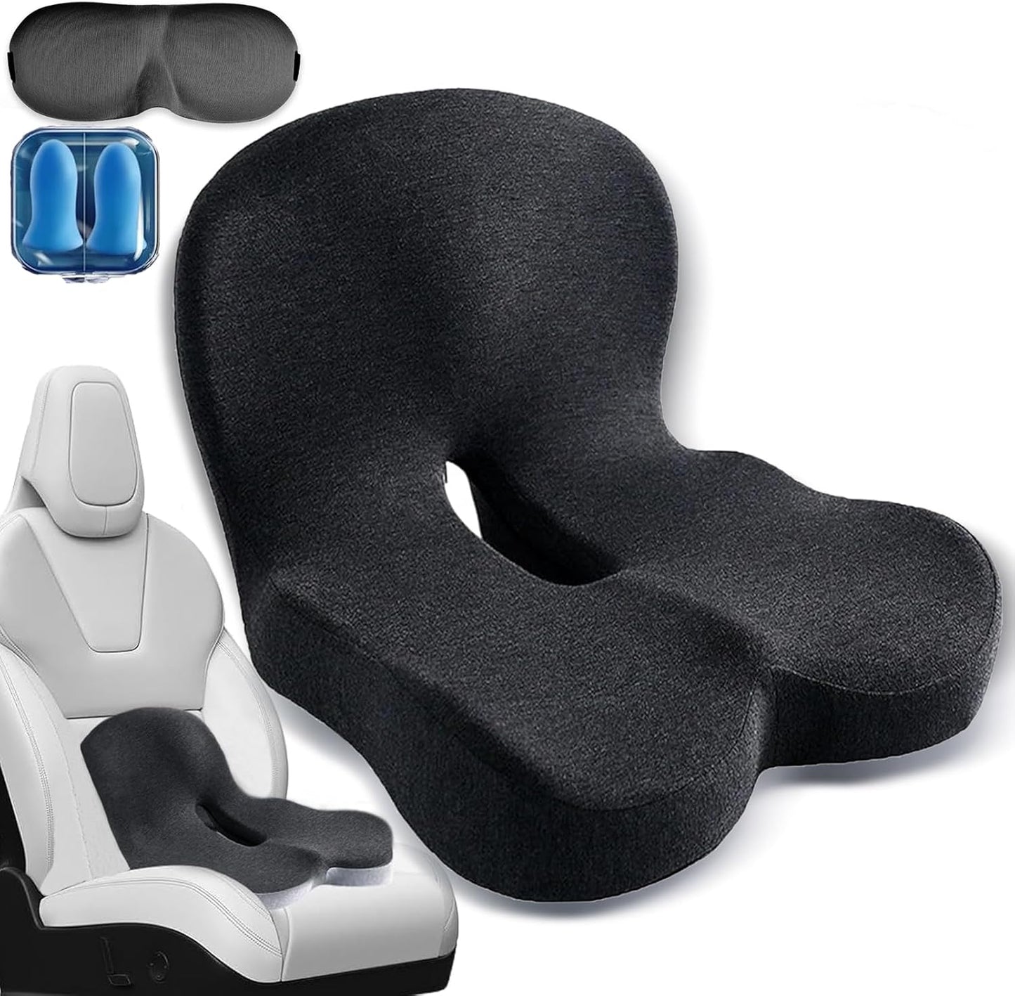 Memory Foam L-Shaped car Seat Cushion