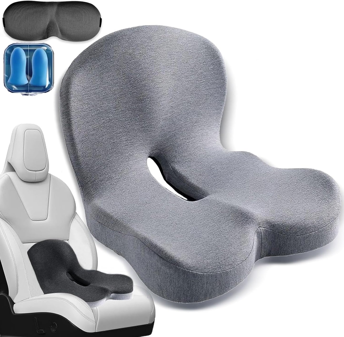 Memory Foam L-Shaped car Seat Cushion