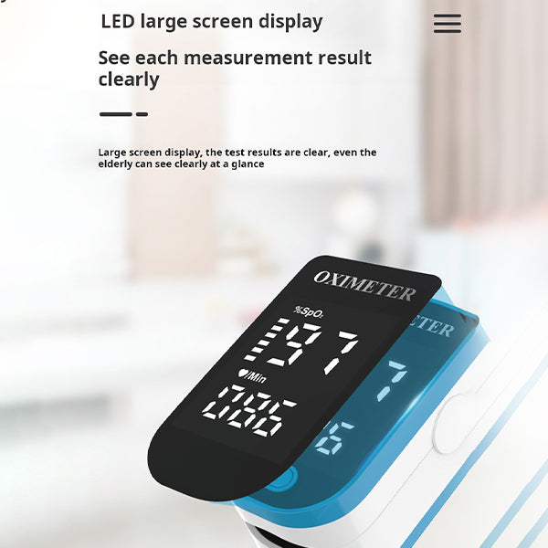 Pulse Oximeter Fingertip Monitor – Digital Blood Oxygen Saturation With TFT Display