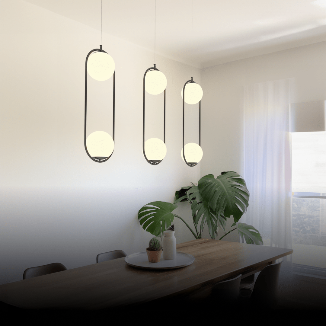 LED Pendant Light Warm White Gold Finish for Home and Office Decor