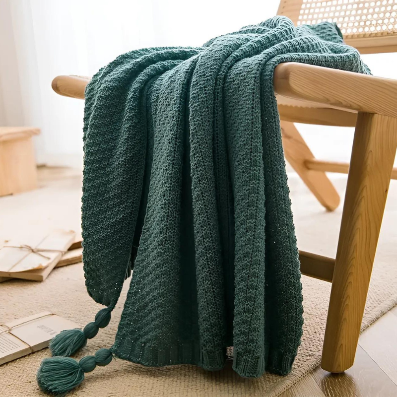 Waffle Knit Blanket for Cozy Home Decor and Comfort in Any Room