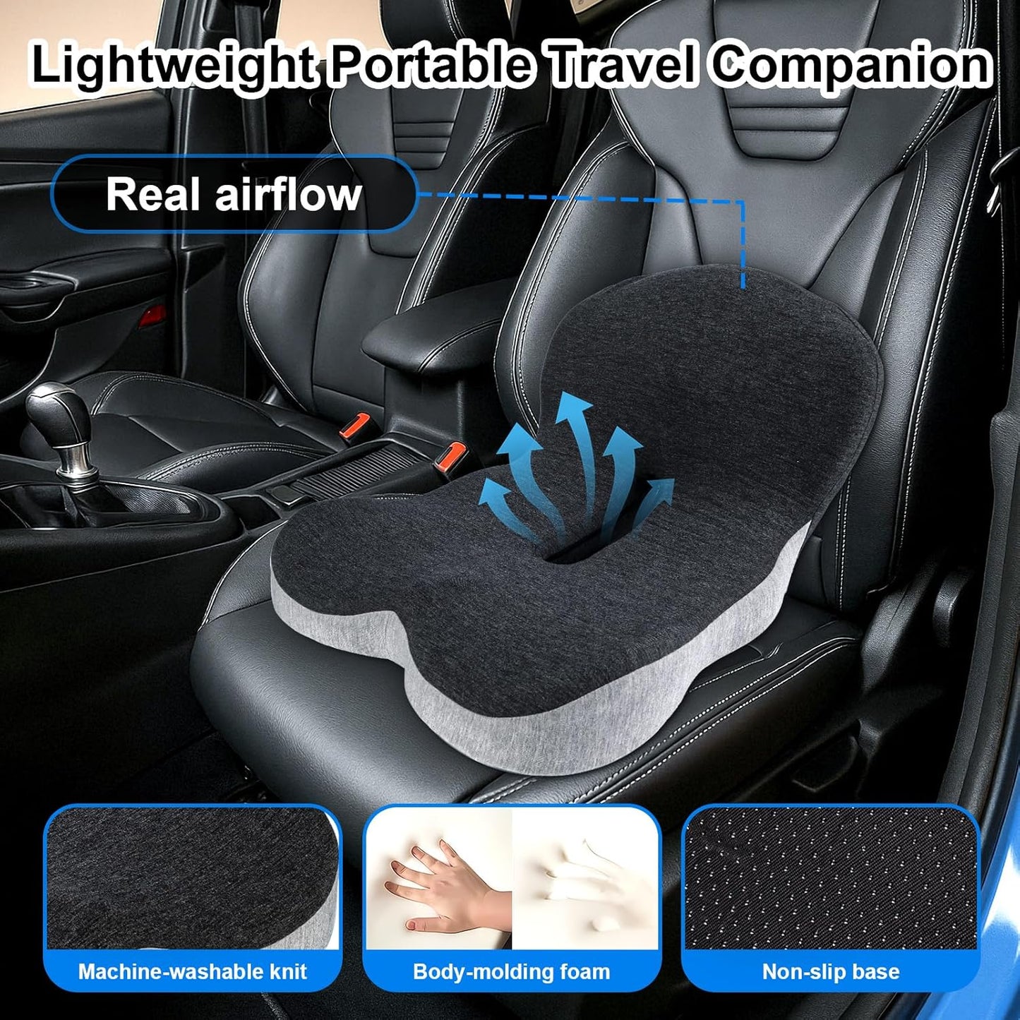 Seat Cushions with Back lumbar support for mobility scooter