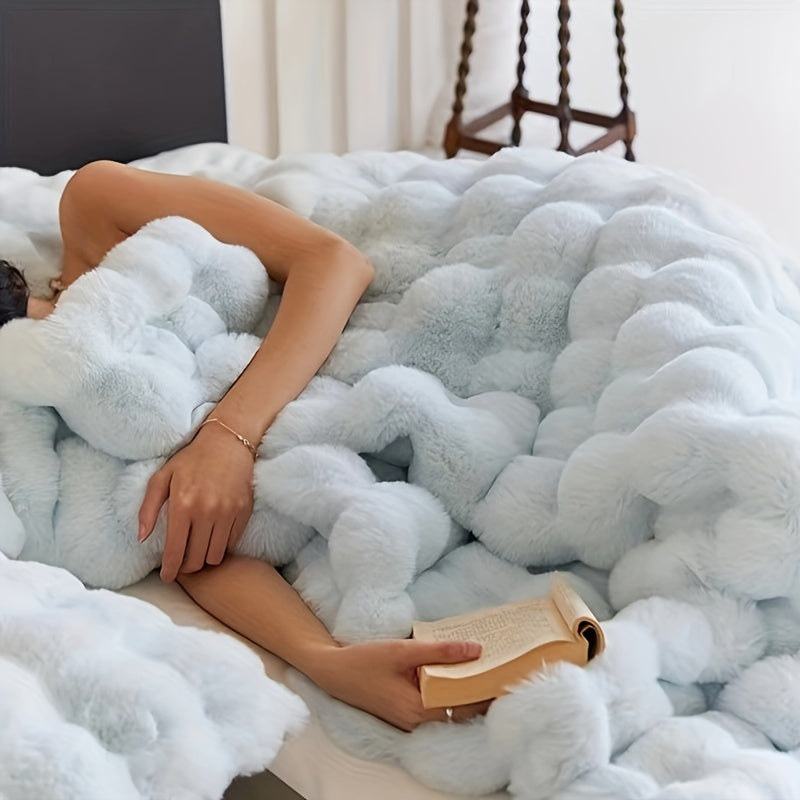 Plush Blanket for Ultimate Relaxation at Home or Office Comfort