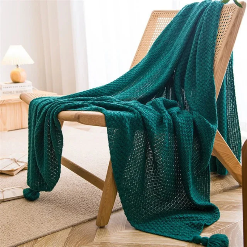 Waffle Knit Blanket for Cozy Home Decor and Comfort in Any Room
