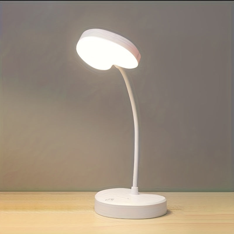 USB LED Desk Lamp - Foldable, Adjustable Brightness for Home & Office Use