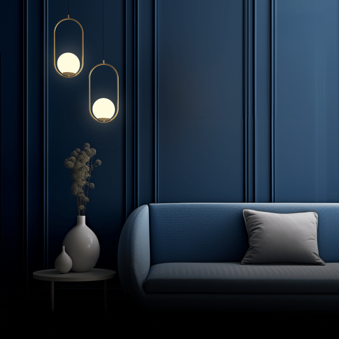 LED Pendant Light Warm White Gold Finish for Home and Office Decor
