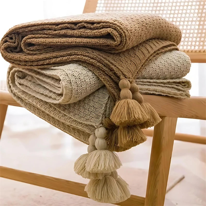Waffle Knit Blanket for Cozy Home Decor and Comfort in Any Room