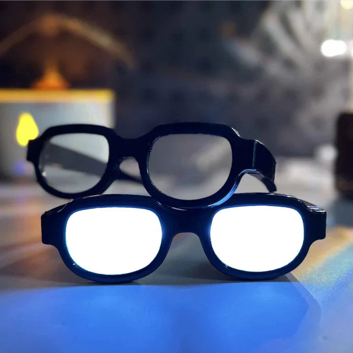 Luminous Anime Glasses – Stylish LED Eyewear for Cosplay and Parties