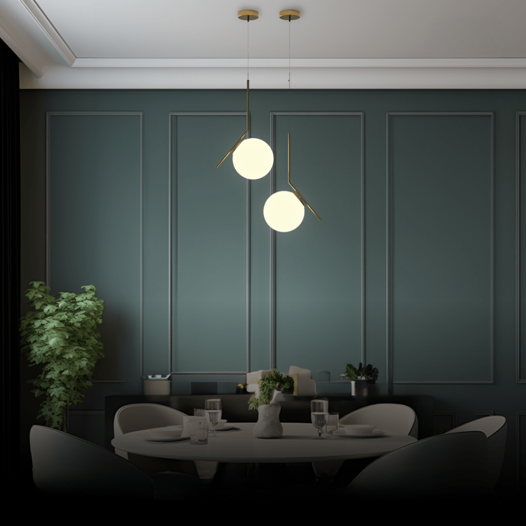 LED Pendant Light Warm White Gold Finish for Home and Office Decor
