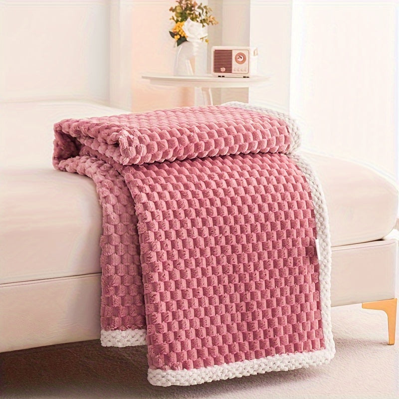 Premium Fleece Blanket for Home Comfort with Elegant Texture and Style