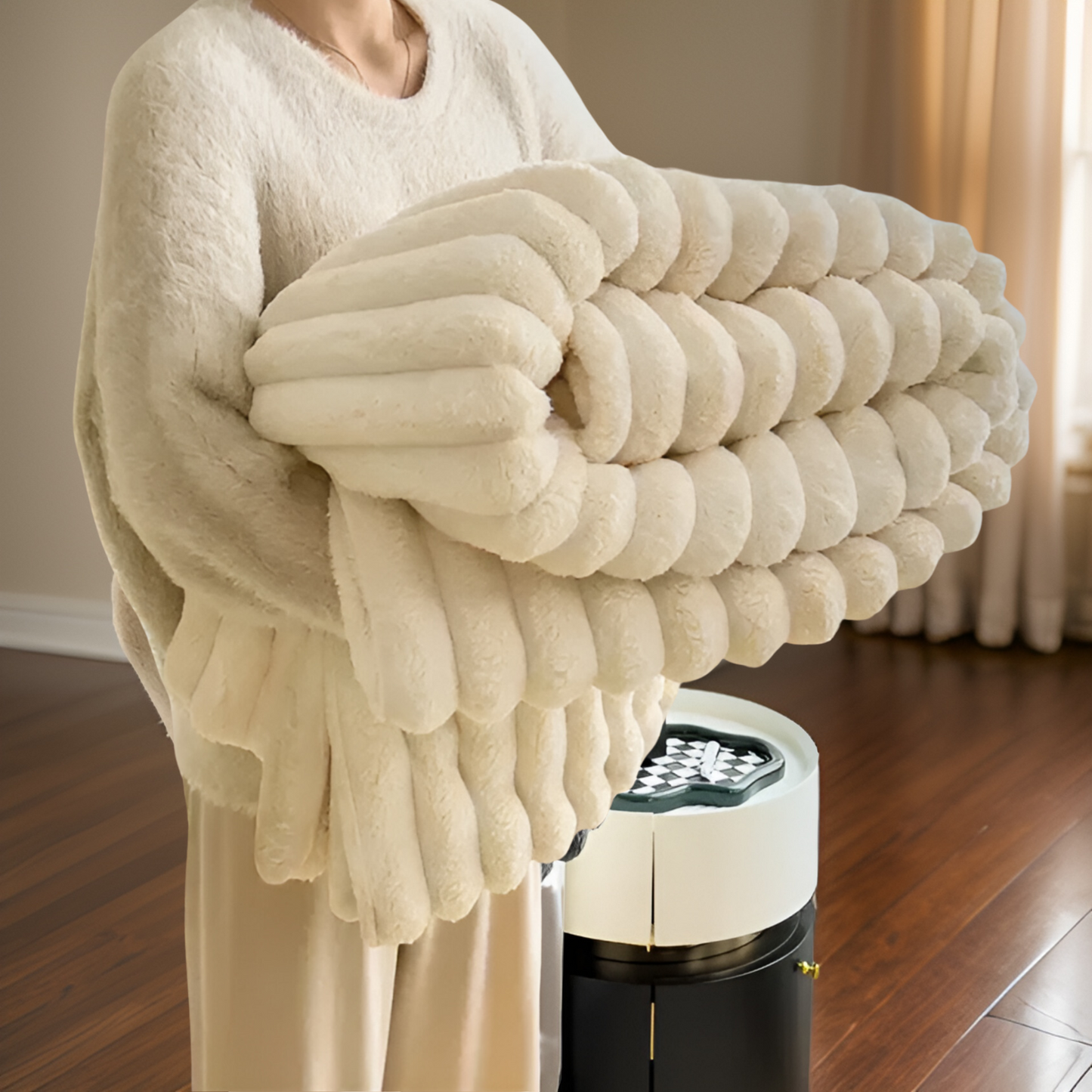 Fleece Blanket for Cozy Comfort in Living Room and Home Use