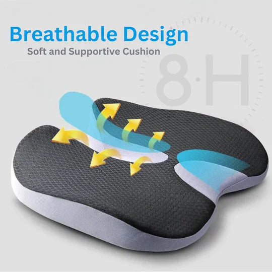 Ergonomic Memory Foam Car Cushion