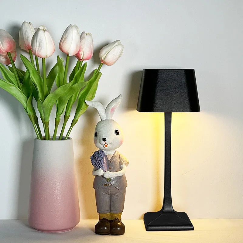 LED USB Table Lamp - Modern Square Design for Home and Office Use