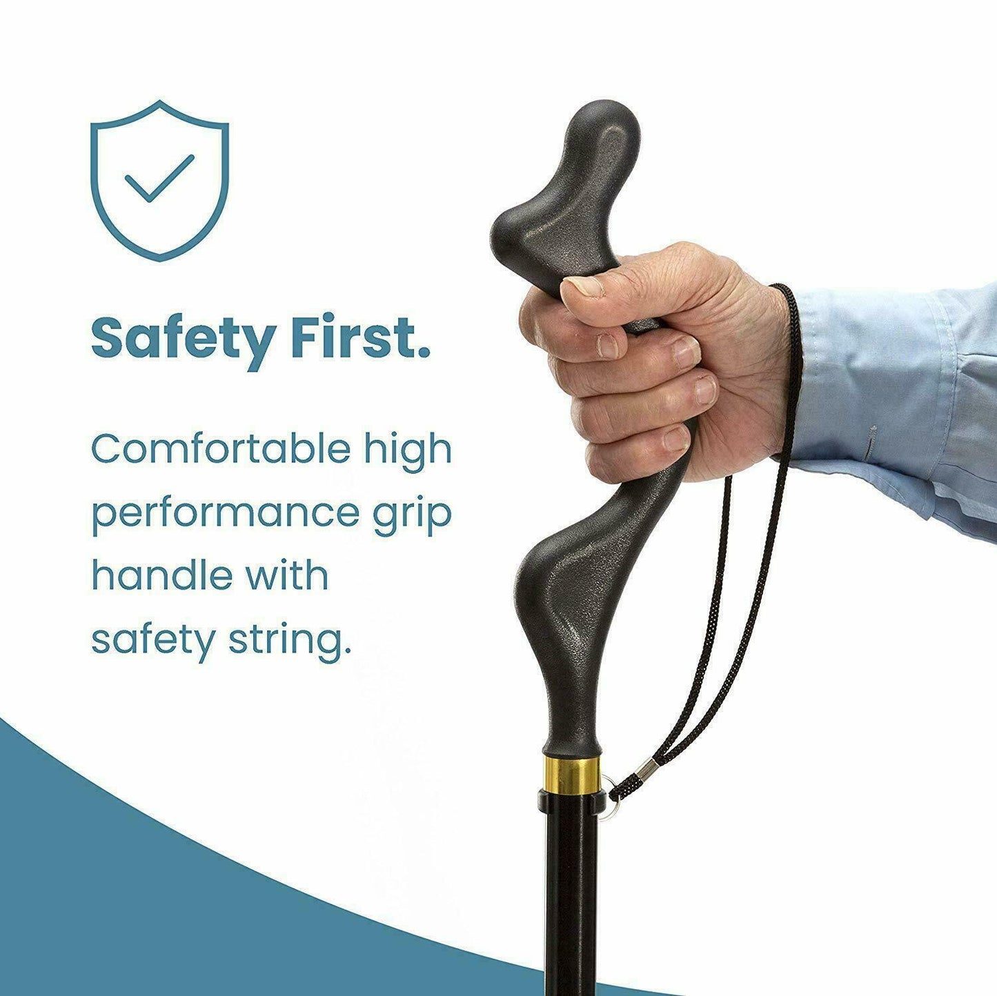 Walking Stick for Seniors – Lightweight Adjustable Cane with Ergonomic Grip