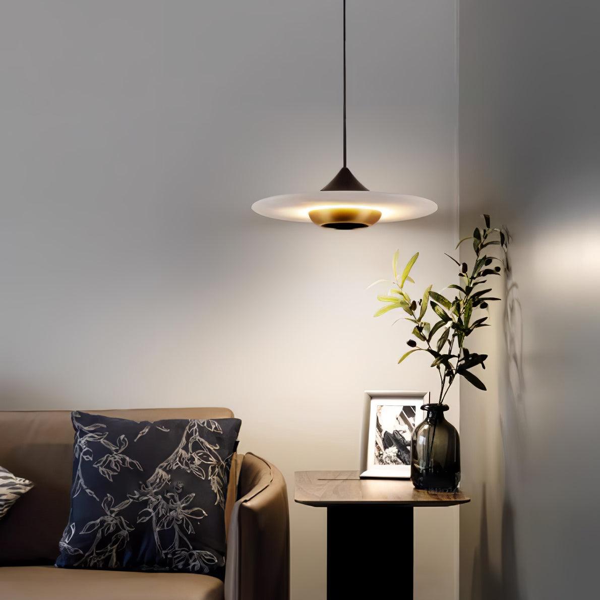 Marble Pendant Light | Elegant Flat Design for Home and Office Decor