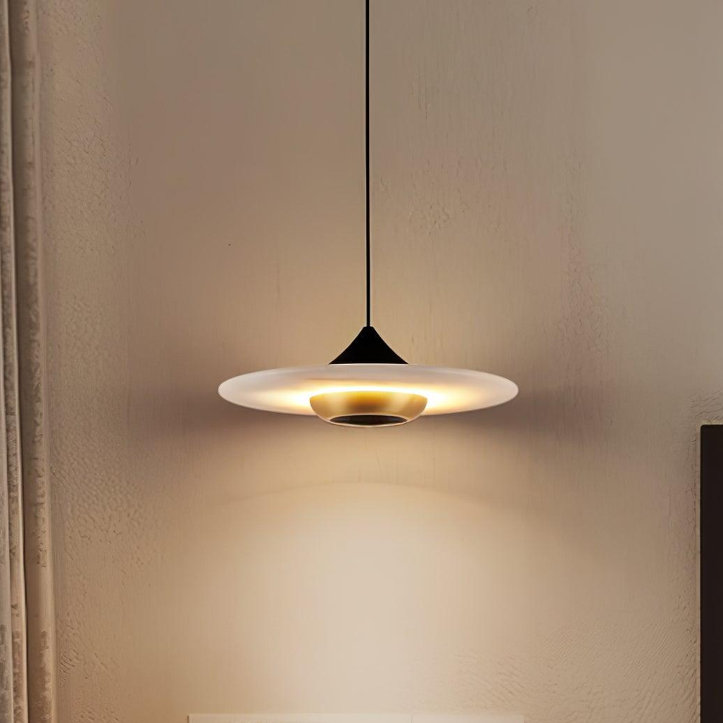 Marble Pendant Light | Elegant Flat Design for Home and Office Decor