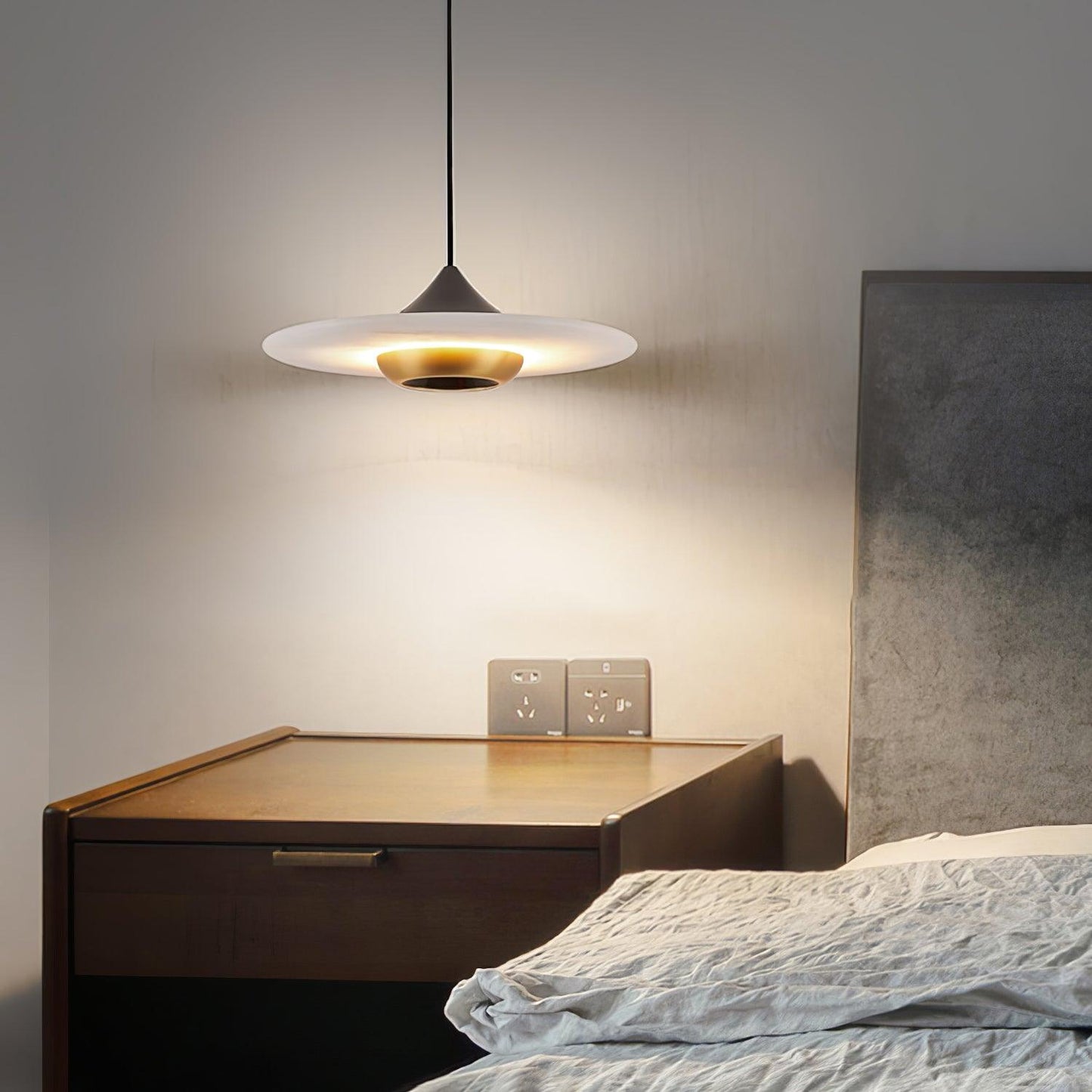 Marble Pendant Light | Elegant Flat Design for Home and Office Decor