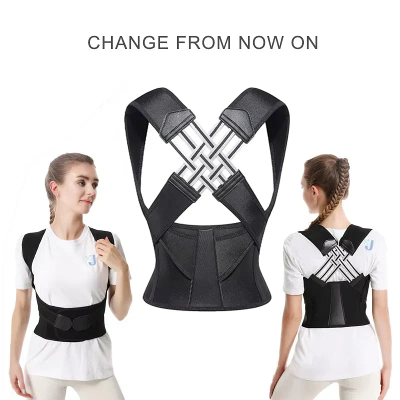 Adjustable Posture Corrector – Ergonomic Back Support for Men & Women