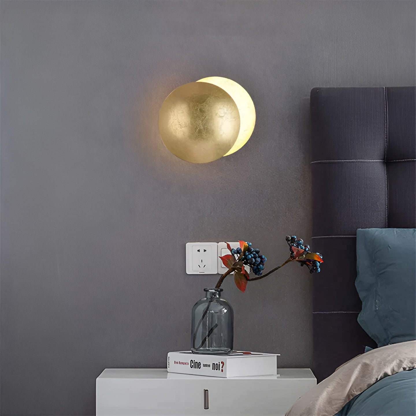 Rotatable LED Wall Light for Home and Office Ambience Enhancement