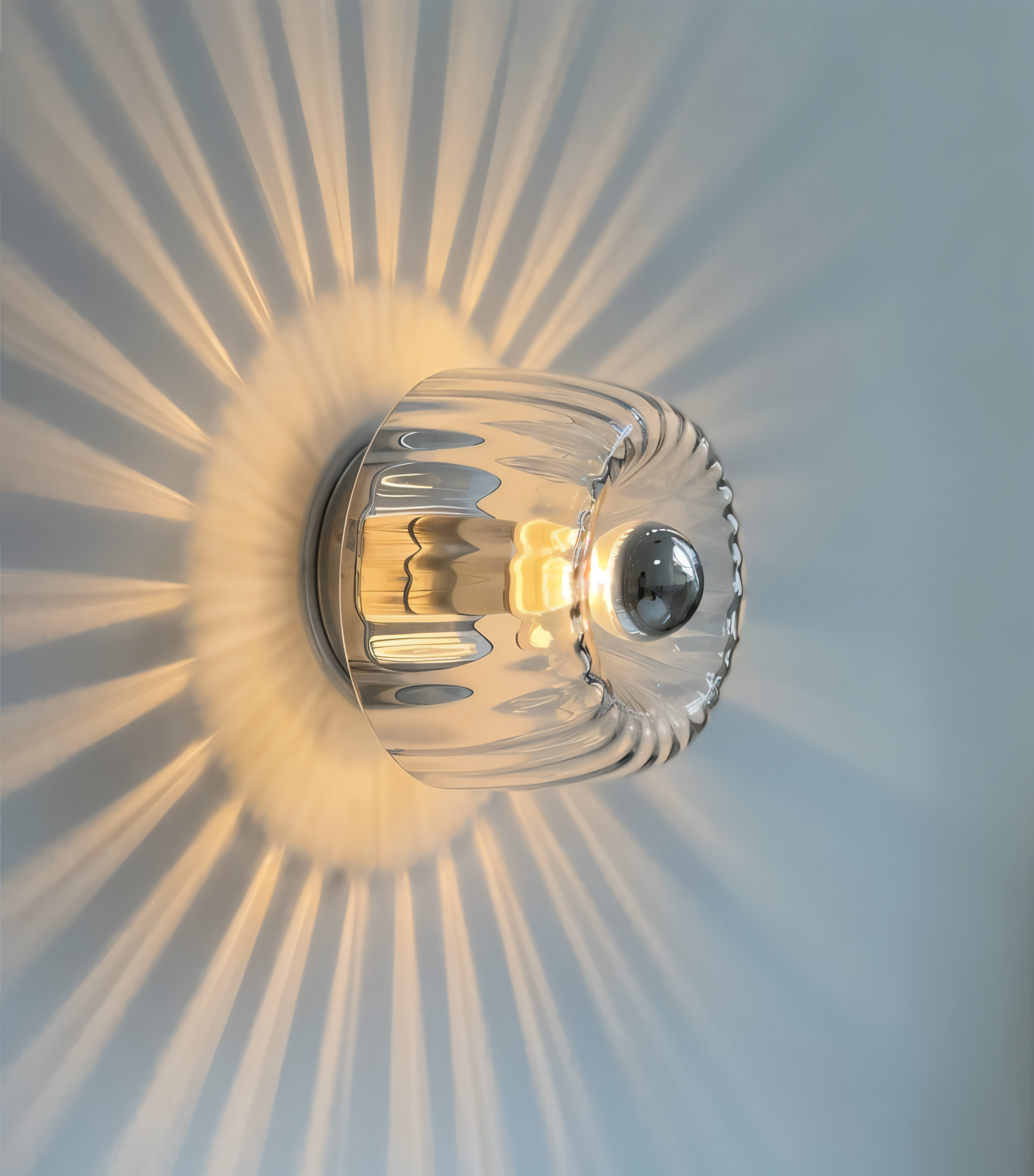 Glass Wall Light Sun Rays Design for Home and Office Decor