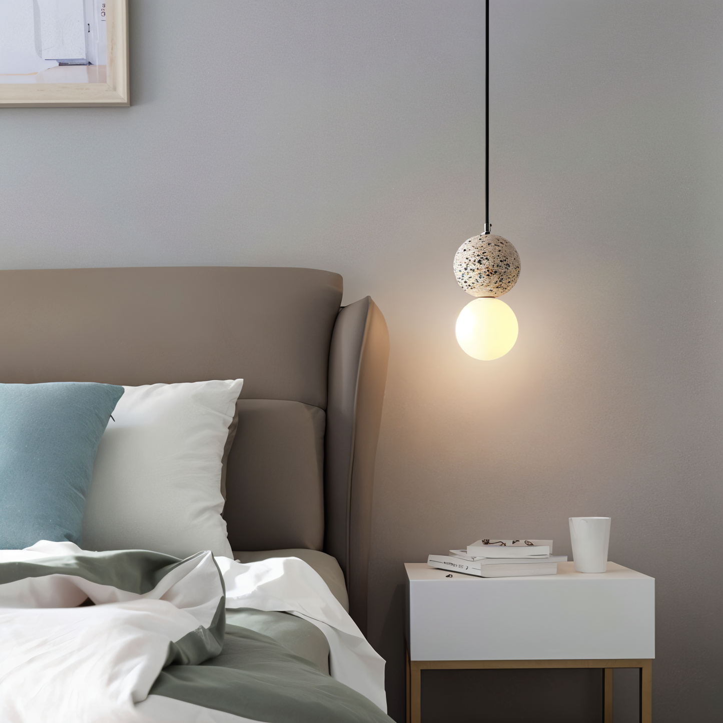 Double Sphere Pendant Light - Elegant Modern Lighting for Home & Office