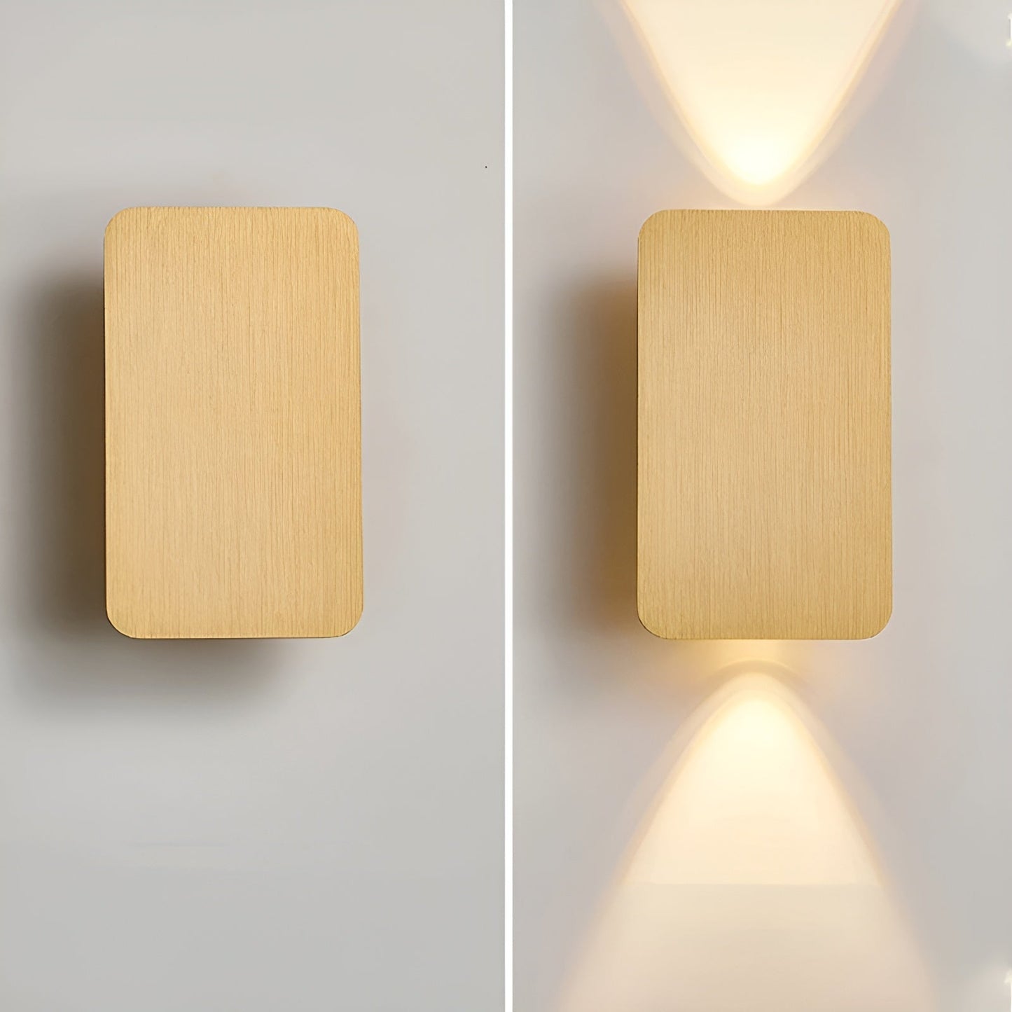 LED Wall Light - Mini Rectangular Minimalist Design for Home & Office