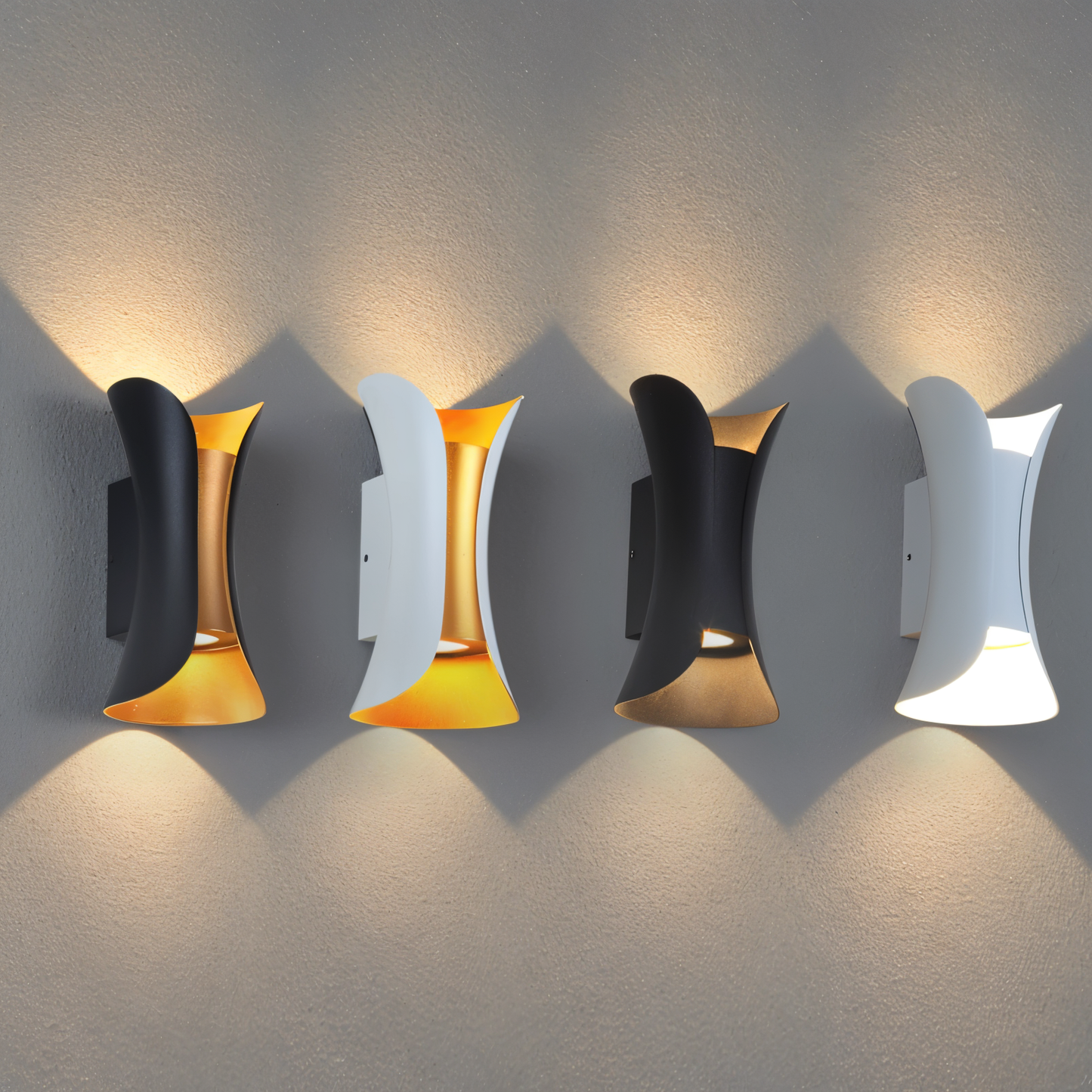Waterproof LED Wall Light - Double-Head Outdoor Lighting for Home & Office