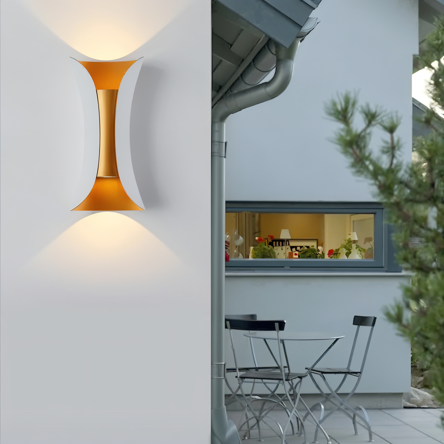 Waterproof LED Wall Light - Double-Head Outdoor Lighting for Home & Office