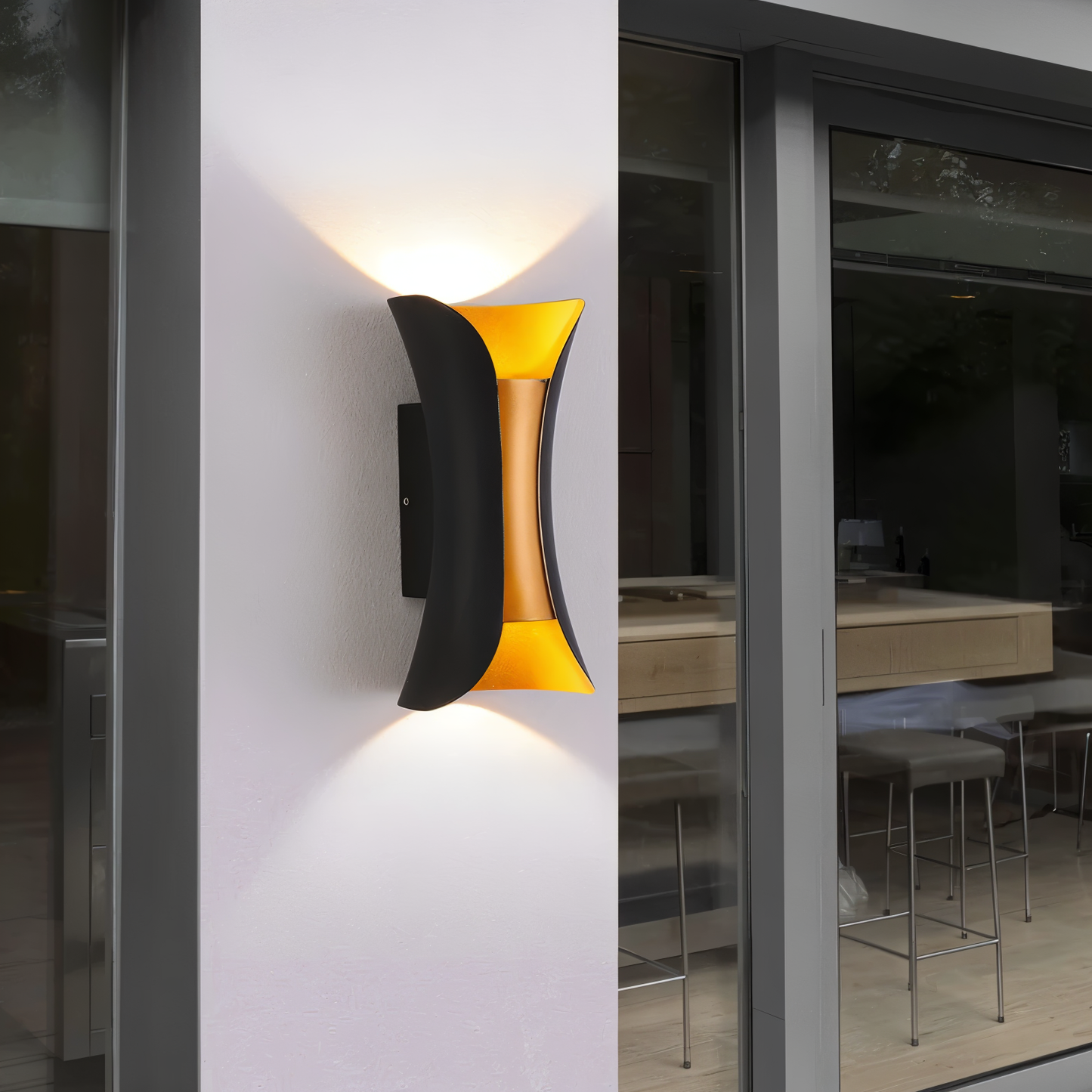 Waterproof LED Wall Light - Double-Head Outdoor Lighting for Home & Office