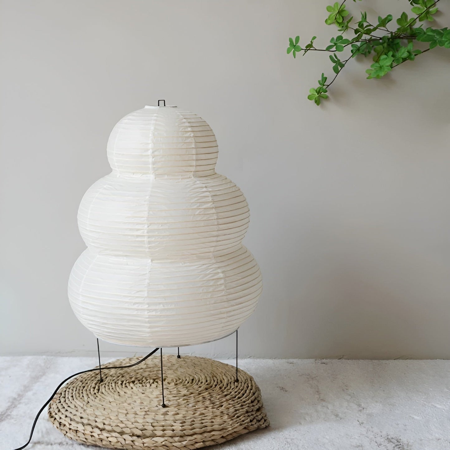 Rice Paper Floor Lamp for Cozy Home Atmosphere and Elegant Decor