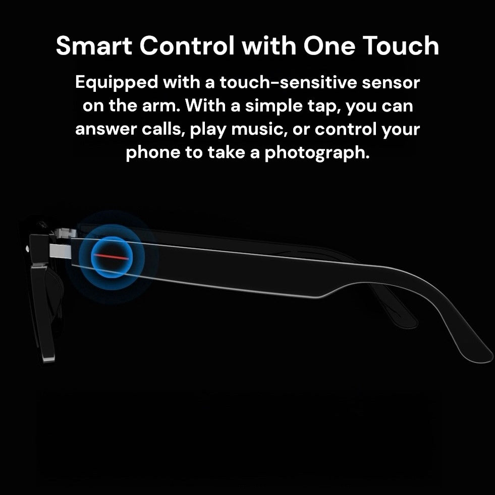 Smart Glasses for Men and Women – Stylish Voice Control Eyewear with Audio
