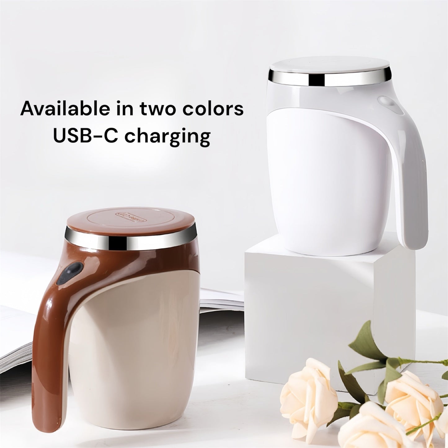 Auto Stirring Cup - Magnetic Mixing Kitchen Gadget for Effortless Cooking