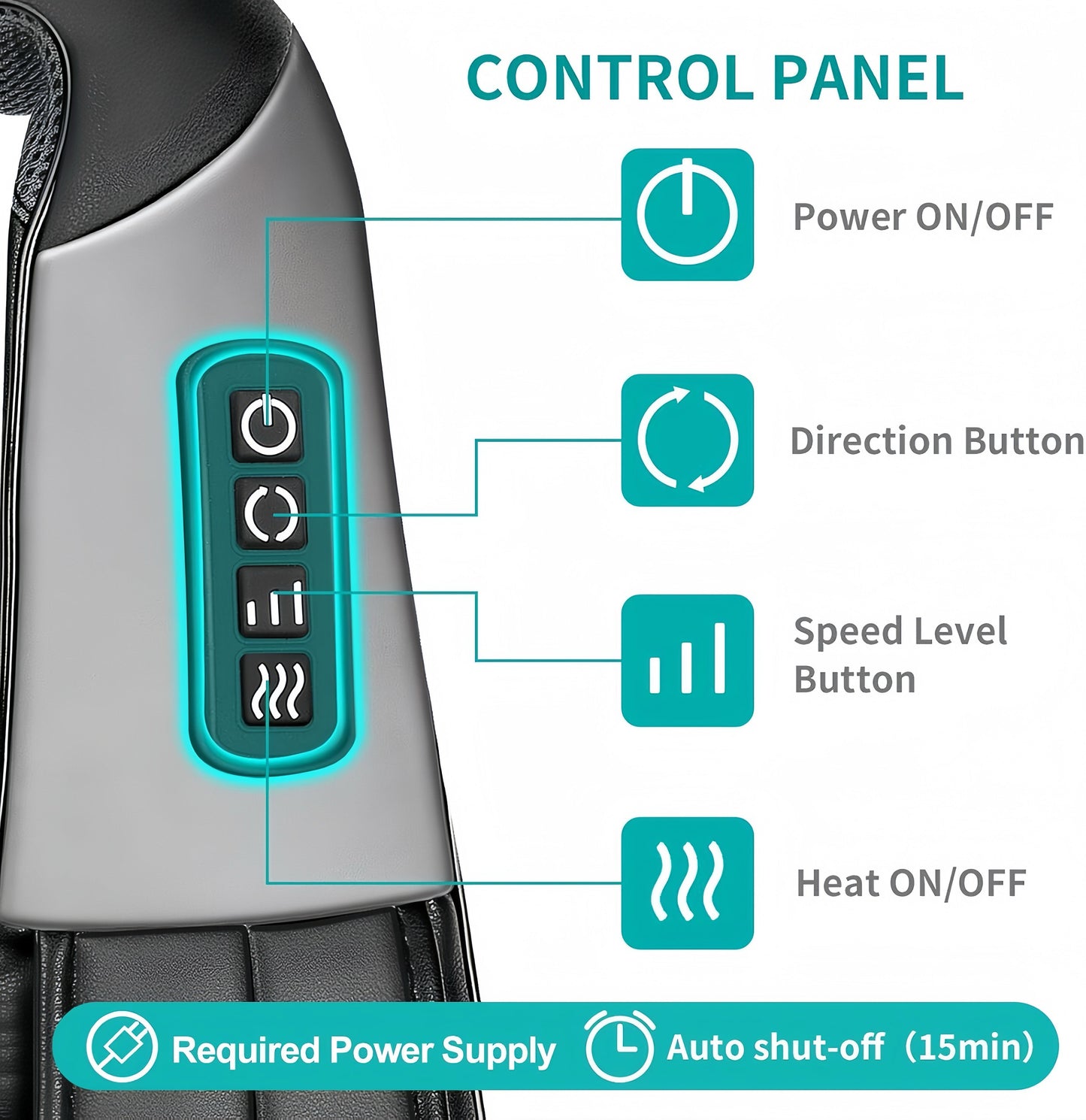 Neck Shoulder Back Massager – Heated Relaxation Pain Relief Device