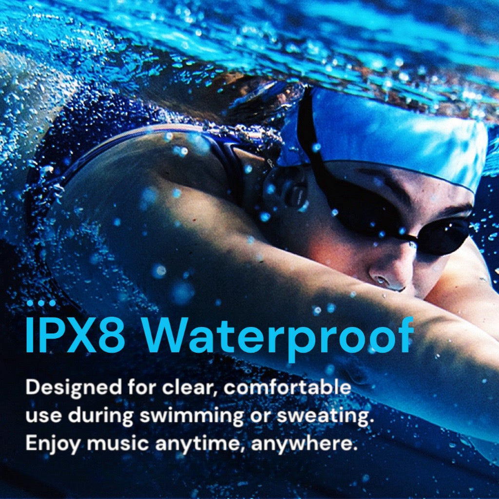 Bone Conduction Headphones – Waterproof Bluetooth Audio for Swimming & Sports
