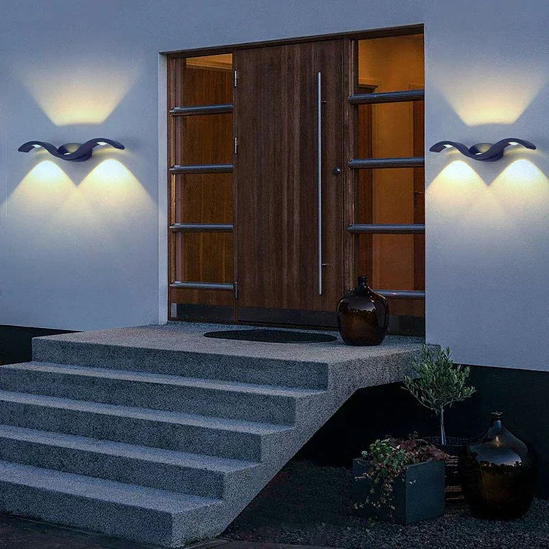 LED Wall Light for Outdoor Spaces - Elegant Design for Home & Garden