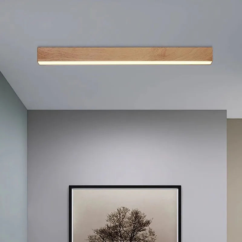 LED Ceiling Light in Wood for Home and Office - Modern Design, Eco-Friendly