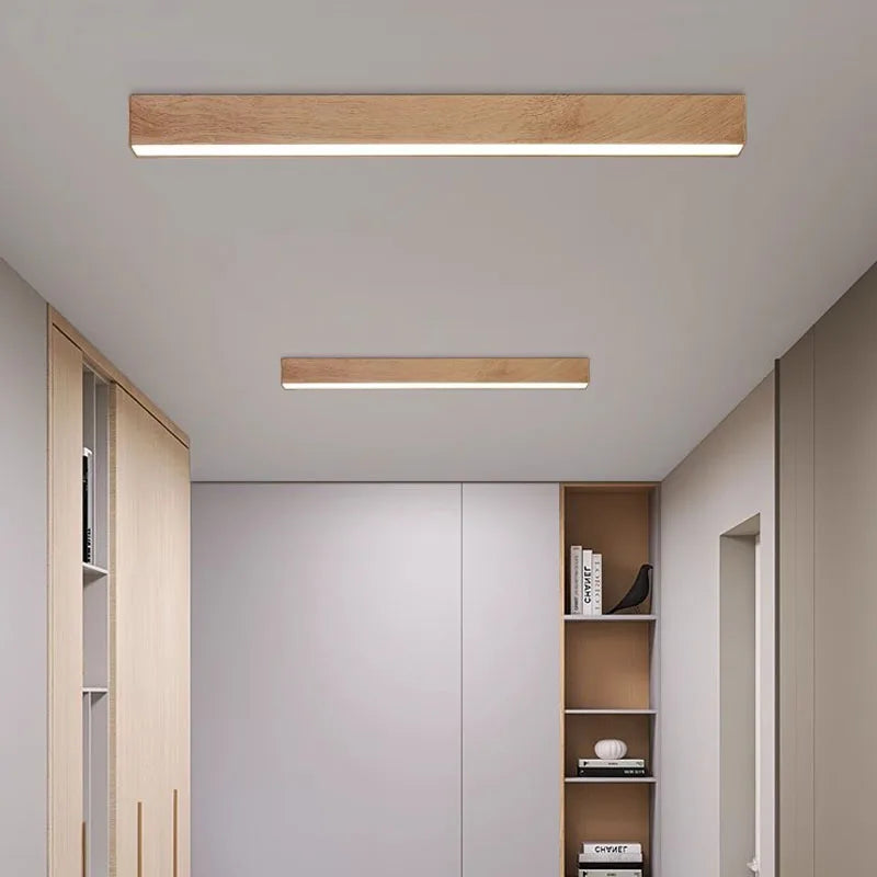 LED Ceiling Light in Wood for Home and Office - Modern Design, Eco-Friendly