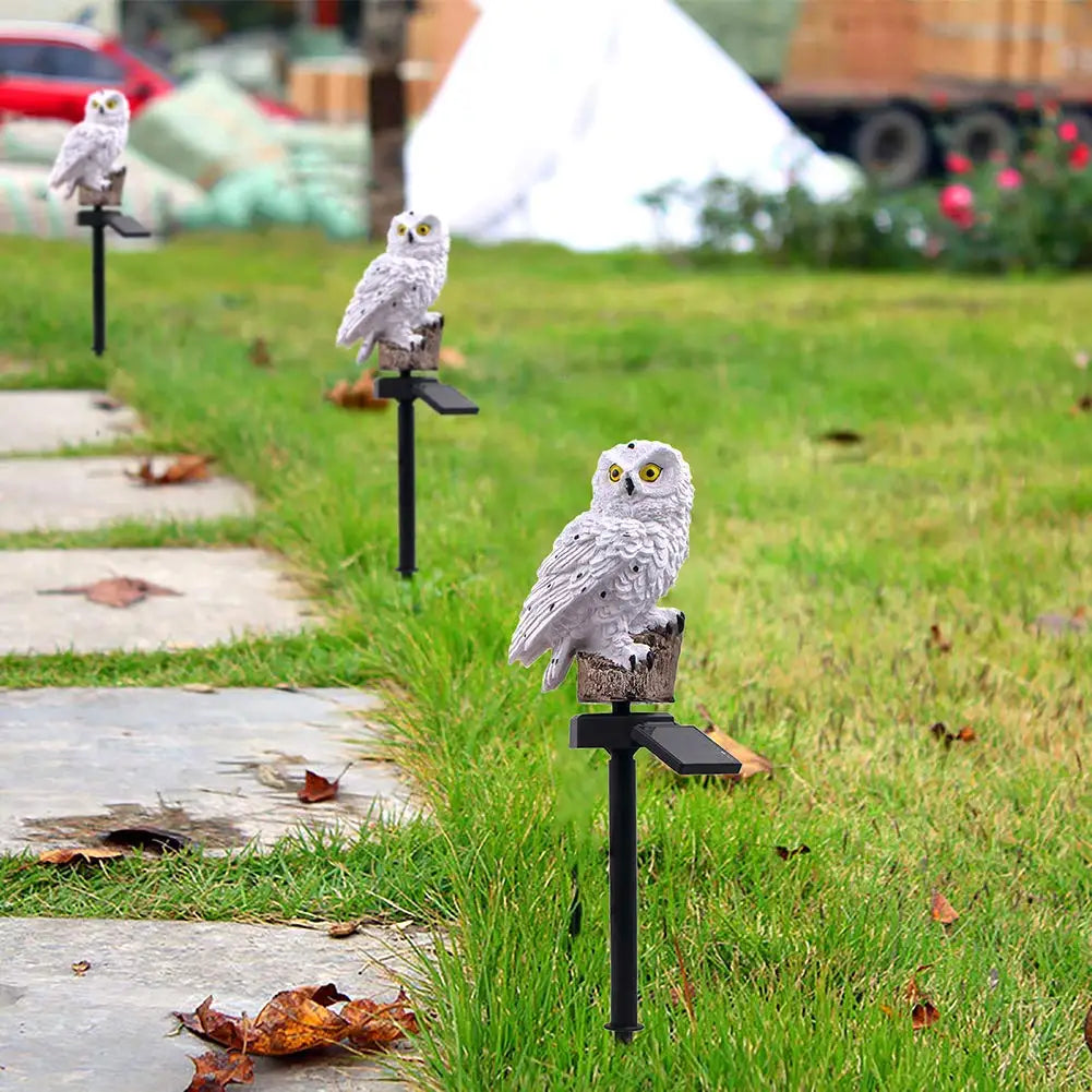 Solar Owl Garden Light - Decorative Outdoor Accent for Home and Patio