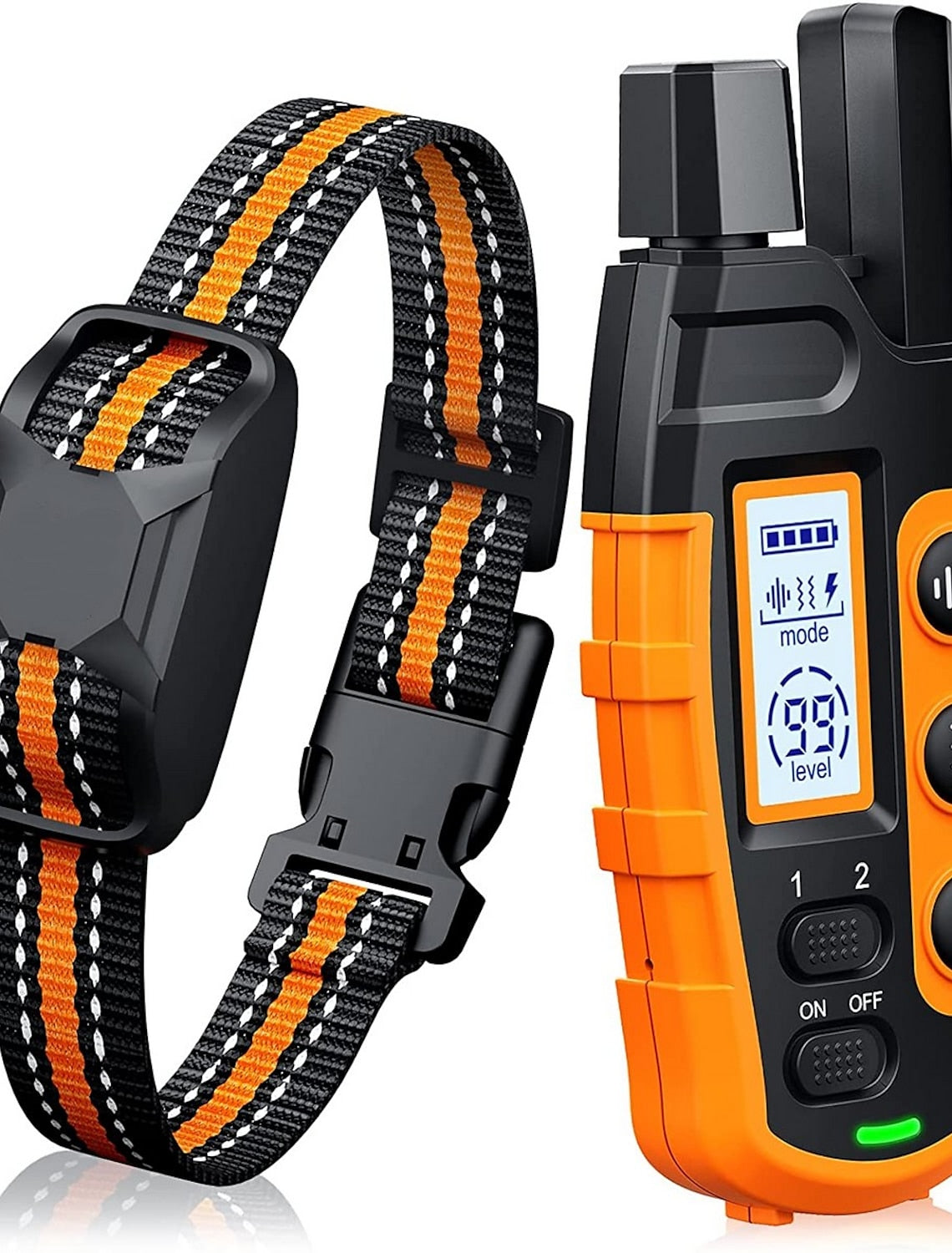 Dog Training Collar with Remote – Waterproof Rechargeable E-Collar for All Sizes
