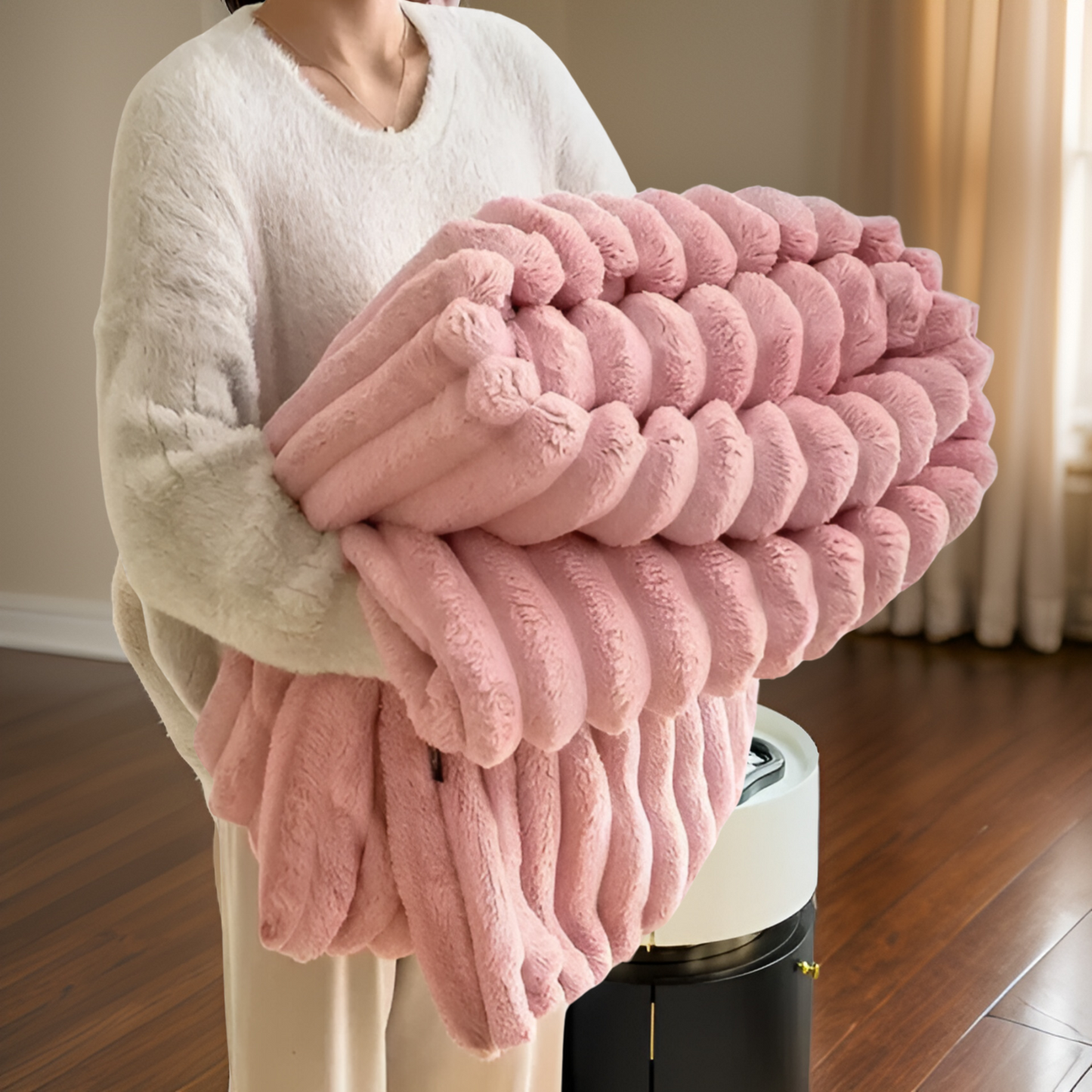 Fleece Blanket for Cozy Comfort in Living Room and Home Use