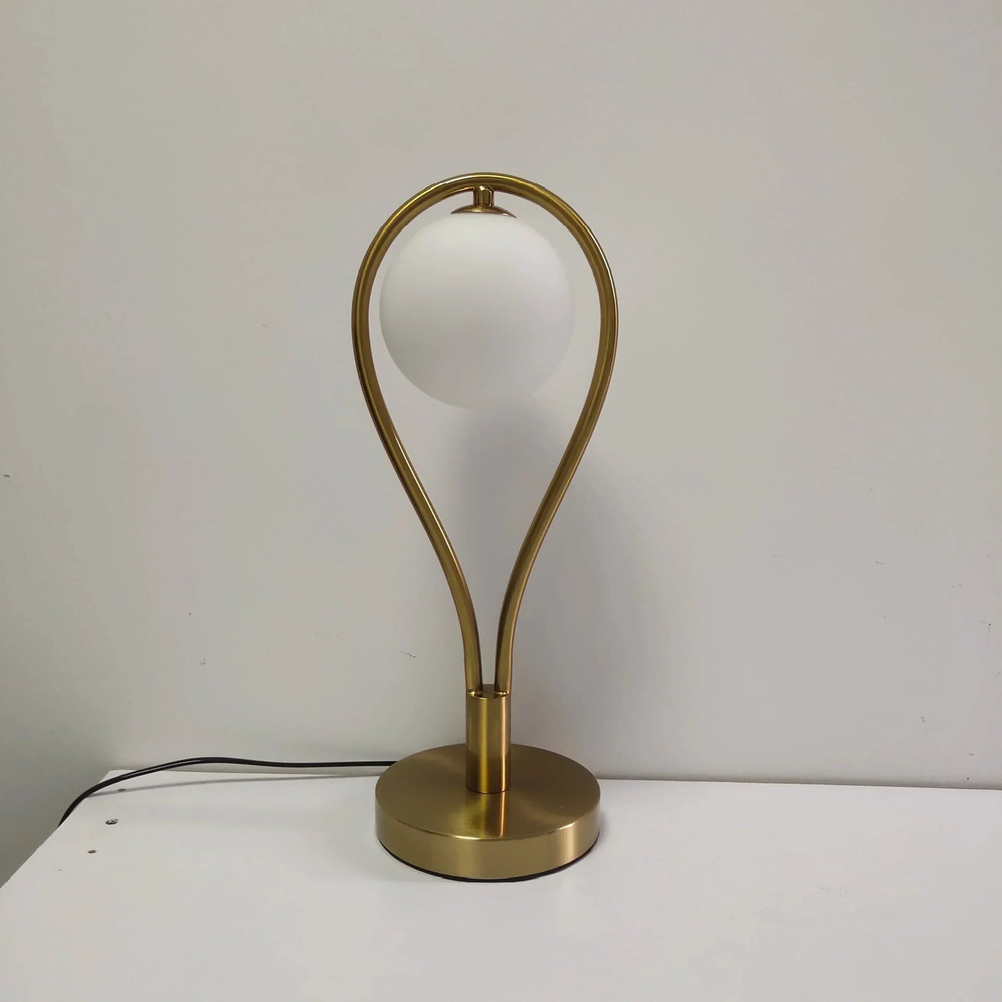 Glass Gold Bedside Lamp for Modern Home Decor and Ambient Lighting