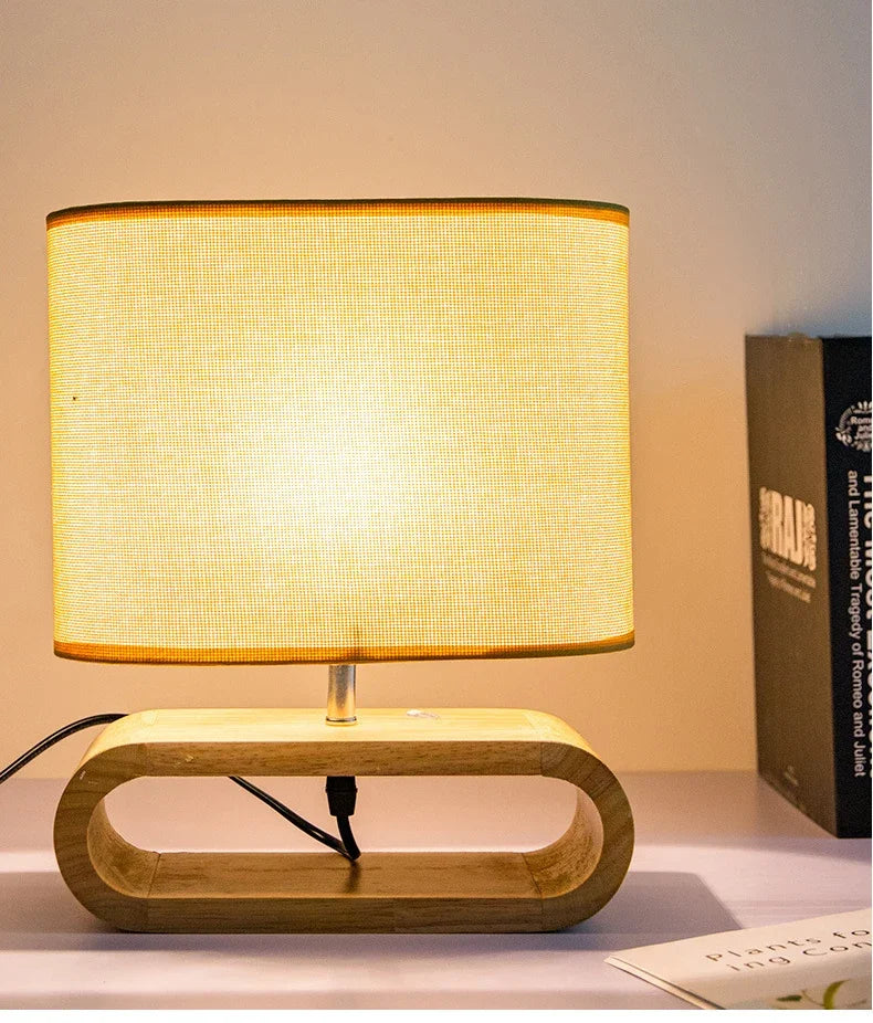 Wooden LED Desk Lamp for Home Office - Modern, Eco-Friendly Lighting