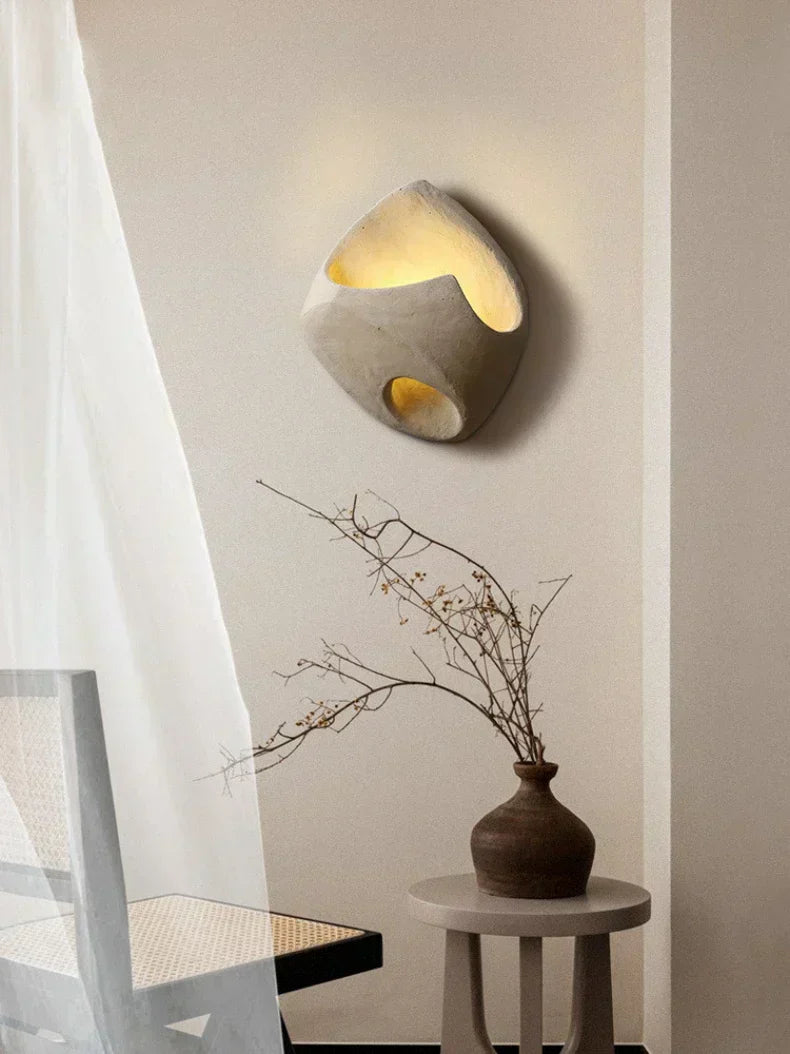 Cement Wall Light Fixture for Modern Home Decor and Ambient Lighting