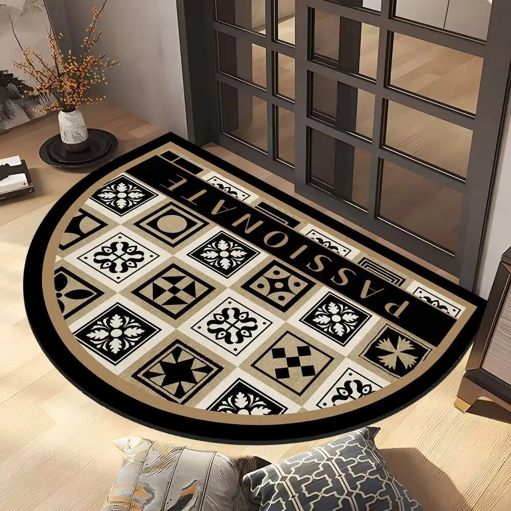 Diatomaceous Earth Bath Mat for Home & Office - Semi-Circular Design
