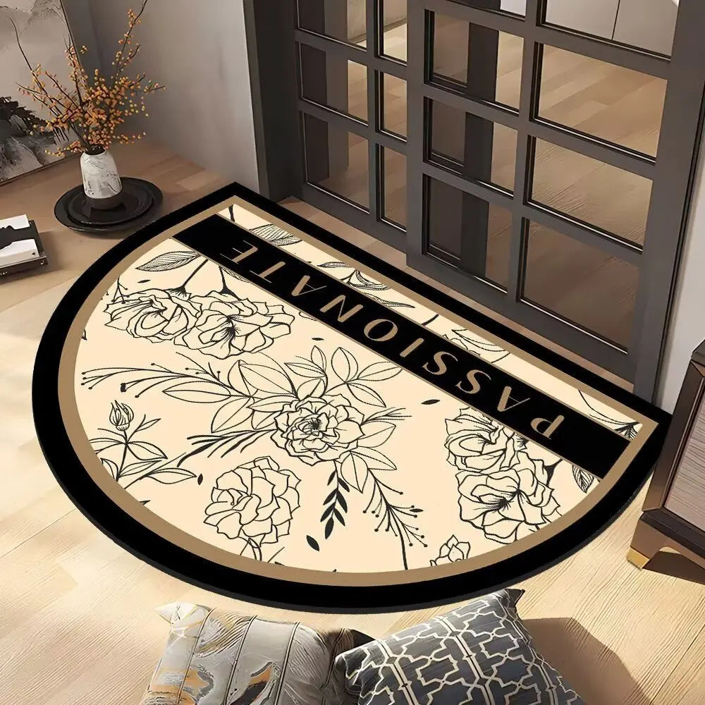 Diatomaceous Earth Bath Mat for Home & Office - Semi-Circular Design