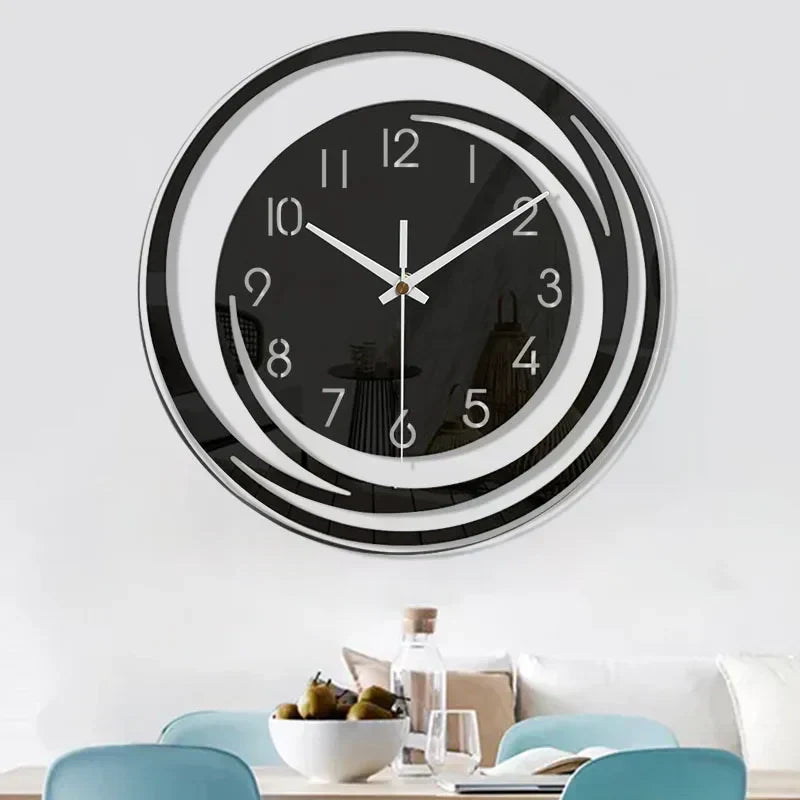 Scandinavian Wall Clock with Silent Mechanism for Home and Office Decor