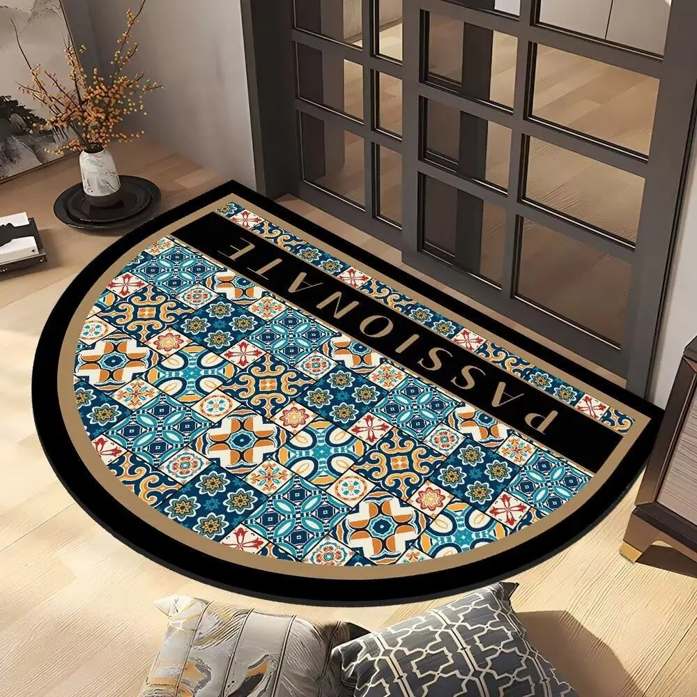 Diatomaceous Earth Bath Mat for Home & Office - Semi-Circular Design