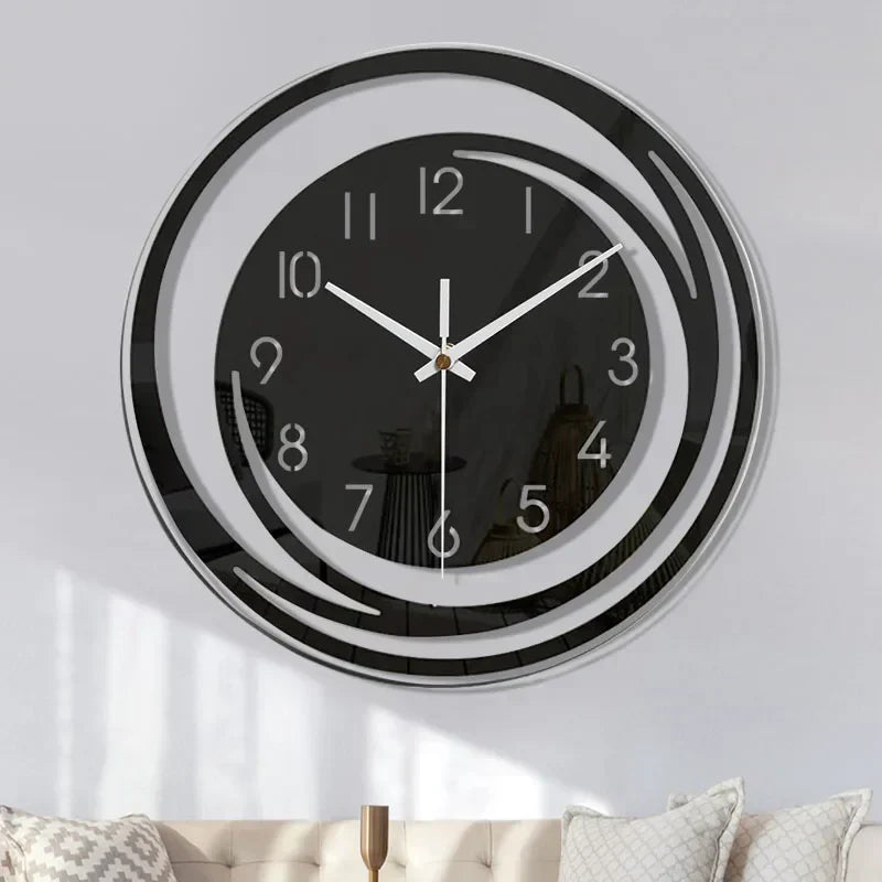 Scandinavian Wall Clock with Silent Mechanism for Home and Office Decor
